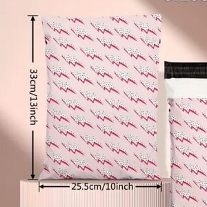 New Pink Lightning Poly Mailers 10x13 Set Of 10